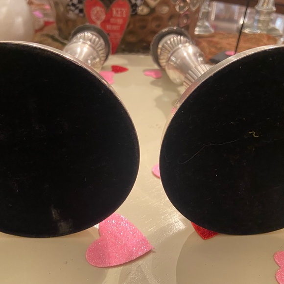 Decorative Crafts Inc. 12” Pewter Candle Stick Pair - Picture 13 of 13